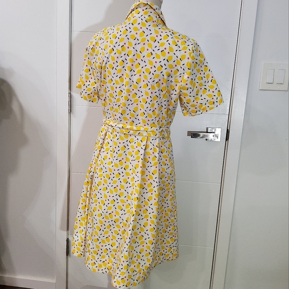 Boden Yellow Floral Shirt‑Dress - Picture 5 of 13